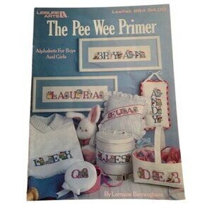 Leisure Arts The Pee Wee Primer Cross Stitch Leaflet Book 964 Alphabet Designs